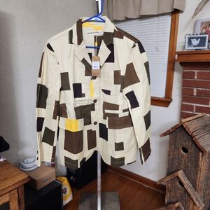 Mcnairy&co PRINTED TWILL SUIT JACKET HOLLYWOOD CAMO